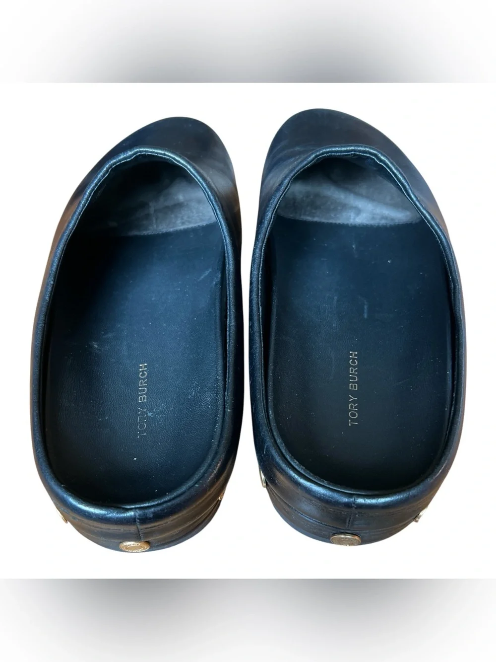 Tory Burch Leather Coin Studded Mule